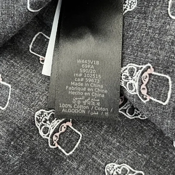 John Varvatos Skull in Top Hat Print Shirt - NWT - Picture 8 of 9